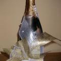 vidosgalerija - Dekoruotas šampano butelis