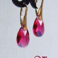 Ruby pear shape swarovski