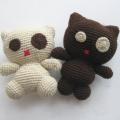 CrochetToyz - Nerti žaislai - Du draugai katinukai