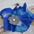 suveltosavys - Mėlynas su baltom gėlėm